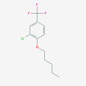 molecular formula C12H14ClF3O B7996055 3-Chloro-4-n-pentoxybenzotrifluoride 