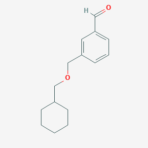 molecular formula C15H20O2 B7996075 3-Cyclohexylmethoxymethyl-benzaldehyde 