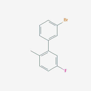 molecular formula C13H10BrF B7996082 3-Bromo-3'-fluoro-6'-methylbiphenyl 