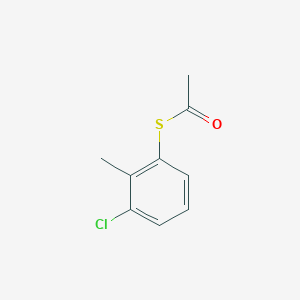 molecular formula C9H9ClOS B7996108 S-3-Chloro-2-methylphenylthioacetate 