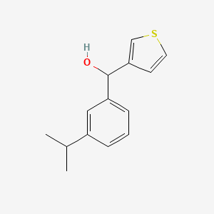 molecular formula C14H16OS B7996111 3-iso-Propylphenyl-(3-thienyl)methanol 