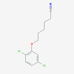 molecular formula C12H13Cl2NO B7996116 6-(2,5-Dichloro-phenoxy)hexanenitrile 