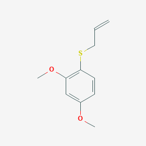 molecular formula C11H14O2S B7996132 1-Allylsulfanyl-2,4-dimethoxybenzene 
