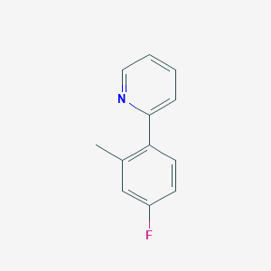 molecular formula C12H10FN B7996173 2-(4-氟-2-甲基苯基)吡啶 