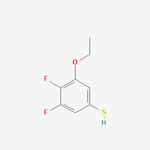 molecular formula C8H8F2OS B7996223 4,5-Difluoro-3-ethoxythiophenol 