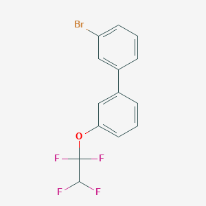 molecular formula C14H9BrF4O B7996273 3-Bromo-3'-(1,1,2,2-tetrafluoroethoxy)biphenyl 