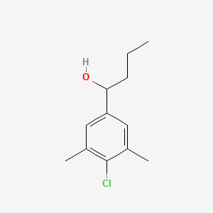 molecular formula C12H17ClO B7996302 1-(4-Chloro-3,5-dimethylphenyl)-1-butanol 