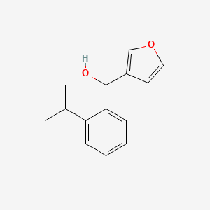 molecular formula C14H16O2 B7996330 Furan-3-yl(2-isopropylphenyl)methanol 