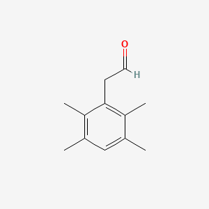molecular formula C12H16O B7996420 2-(2,3,5,6-Tetramethylphenyl)acetaldehyde 