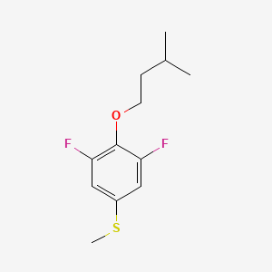 molecular formula C12H16F2OS B7996461 3,5-Difluoro-4-iso-pentoxyphenyl methyl sulfide CAS No. 1443311-21-4
