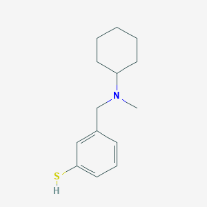 molecular formula C14H21NS B7996488 3-[(N-Methylcyclohexylamino)methyl]thiophenol 