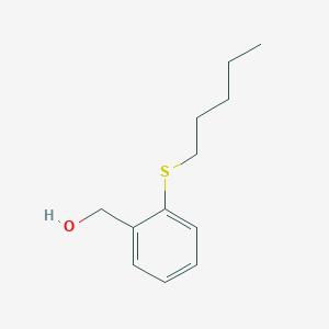 molecular formula C12H18OS B7996503 (2-(Pentylthio)phenyl)methanol 