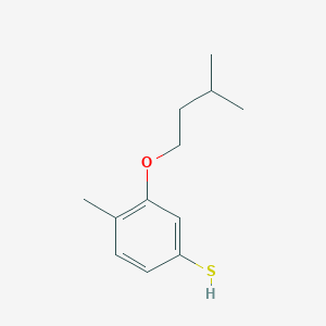 molecular formula C12H18OS B7996507 4-Methyl-3-iso-pentoxythiophenol 