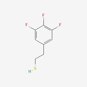molecular formula C8H7F3S B7996526 2-(3,4,5-Trifluorophenyl)ethanethiol 
