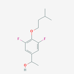 molecular formula C13H18F2O2 B7996554 1-(3,5-Difluoro-4-iso-pentoxyphenyl)ethanol 