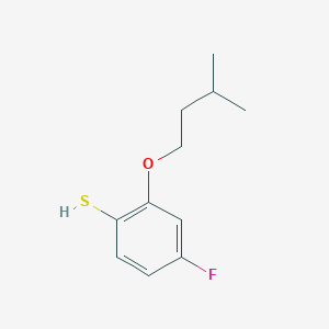molecular formula C11H15FOS B7996556 4-Fluoro-2-iso-pentoxythiophenol CAS No. 1443326-37-1