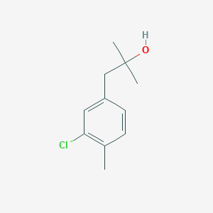 molecular formula C11H15ClO B7996563 1-(3-Chloro-4-methylphenyl)-2-methyl-2-propanol CAS No. 1314965-00-8