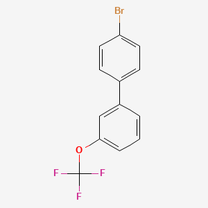 molecular formula C13H8BrF3O B7996613 4-Bromo-3'-(trifluoromethoxy)biphenyl 