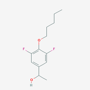 molecular formula C13H18F2O2 B7996617 1-(3,5-Difluoro-4-(pentyloxy)phenyl)ethanol 