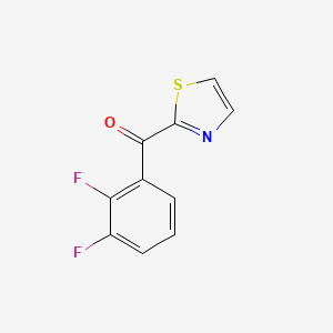 molecular formula C10H5F2NOS B7996620 2-(2,3-Difluorobenzoyl)thiazole 