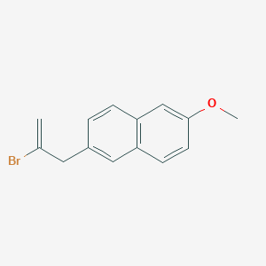 molecular formula C14H13BrO B7996637 2-Bromo-3-(6-methoxy-2-naphthyl)-1-propene CAS No. 1443305-54-1