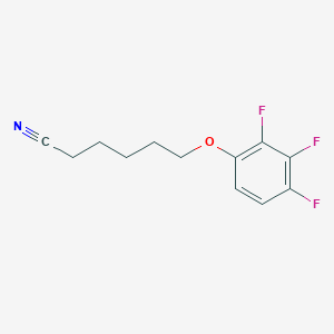 molecular formula C12H12F3NO B7996650 6-(2,3,4-Trifluoro-phenoxy)hexanenitrile 