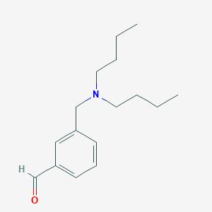 molecular formula C16H25NO B7996666 3-((Dibutylamino)methyl)benzaldehyde 