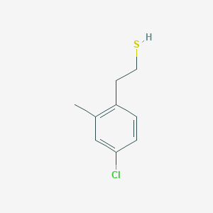 molecular formula C9H11ClS B7996670 2-(4-Chloro-2-methylphenyl)ethanethiol 