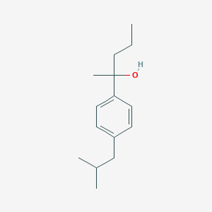 molecular formula C15H24O B7996704 2-(4-Isobutylphenyl)pentan-2-ol 