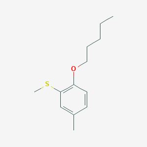 molecular formula C13H20OS B7996712 5-Methyl-2-n-pentoxyphenyl methyl sulfide 
