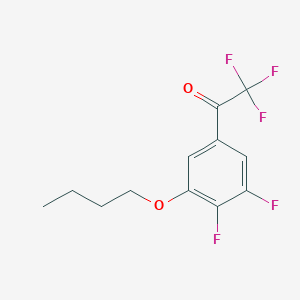 molecular formula C12H11F5O2 B7996737 3'-n-Butoxy-2,2,2,4',5'-pentafluoroacetophenone 