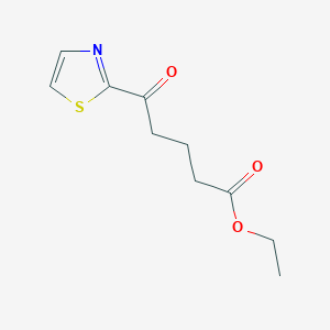 molecular formula C10H13NO3S B7996749 Ethyl 5-(2-thiazolyl)-5-oxovalerate CAS No. 1443344-77-1