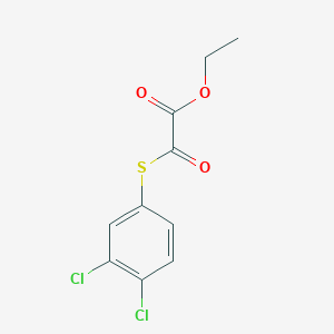 molecular formula C10H8Cl2O3S B7996766 Ethyl 2-(3,4-dichlorophenyl)sulfanyl-2-oxo-acetate 