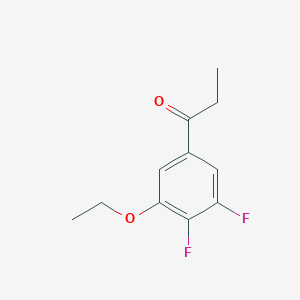 molecular formula C11H12F2O2 B7996785 1-(3-Ethoxy-4,5-difluorophenyl)propan-1-one 