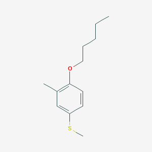 molecular formula C13H20OS B7996793 3-Methyl-4-n-pentoxyphenyl methyl sulfide 