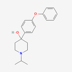 molecular formula C20H25NO2 B7996800 4-Hydroxy-4-(4-phenoxyphenyl)-1-iso-propylpiperidine 