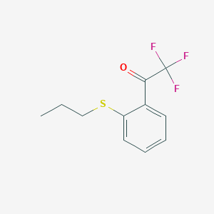 molecular formula C11H11F3OS B7996805 2'-(n-Propylthio)-2,2,2-trifluoroacetophenone CAS No. 1443354-11-7