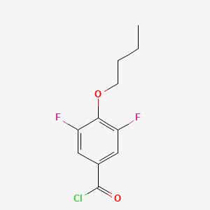 molecular formula C11H11ClF2O2 B7996838 4-n-Butoxy-3,5-difluorobenzoyl chloride 
