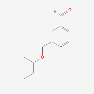 molecular formula C12H16O2 B7996881 3-[(sec-Butyloxy)methyl]benzaldehyde 