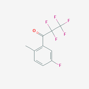 molecular formula C10H6F6O B7996886 6'-Methyl-2,2,3,3,3,3'-hexafluoropropiophenone 