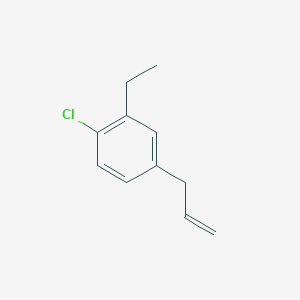 molecular formula C11H13Cl B7996904 3-(4-Chloro-3-ethylphenyl)-1-propene 