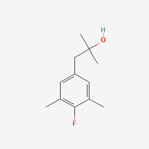 molecular formula C12H17FO B7996951 1-(4-Fluoro-3,5-dimethylphenyl)-2-methyl-2-propanol 
