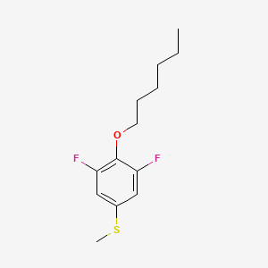 molecular formula C13H18F2OS B7996969 3,5-Difluoro-4-n-hexyloxyphenyl methyl sulfide 