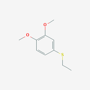 molecular formula C10H14O2S B7996970 (3,4-Dimethoxyphenyl)(ethyl)sulfane 