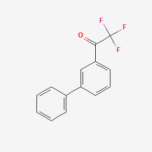 molecular formula C14H9F3O B7996987 3'-Phenyl-2,2,2-trifluoroacetophenone 