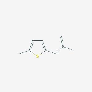 molecular formula C9H12S B7996997 3-(5-Methyl-2-thienyl)-2-methyl-1-propene 