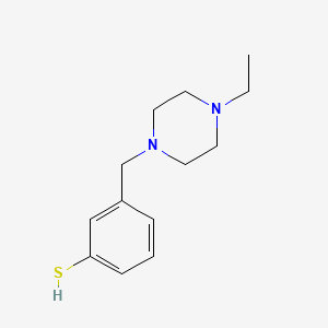 molecular formula C13H20N2S B7997048 3-[(4-Ethylpiperazino)methyl]thiophenol 