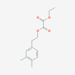 molecular formula C14H18O4 B7997068 O1-[2-(3,4-Dimethylphenyl)ethyl] O2-ethyl oxalate 
