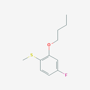 molecular formula C11H15FOS B7997098 (2-Butoxy-4-fluorophenyl)(methyl)sulfane 