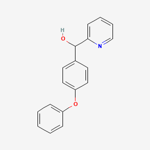 molecular formula C18H15NO2 B7997104 4-Phenoxyphenyl-(2-pyridyl)methanol 